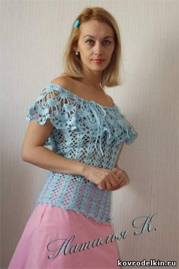Вязаное платье сетка