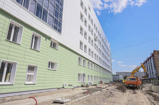 В Красноярске осенью заработает новая 6-этажная поликлиника