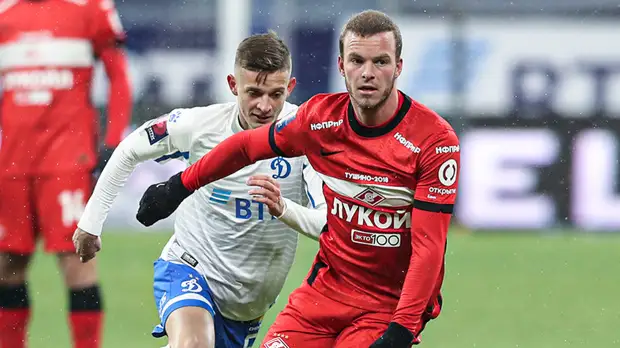 «Динамо» победило «Спартак» в 1/8 финала Кубка России по футболу