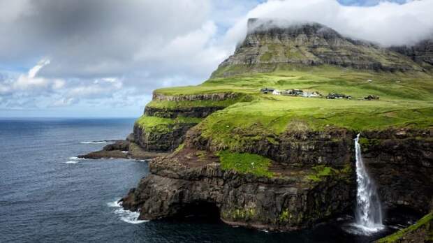 Гасадалур, Фарерские острова Сказочно, города, красиво, места, мир, пейзаж, планета, фото