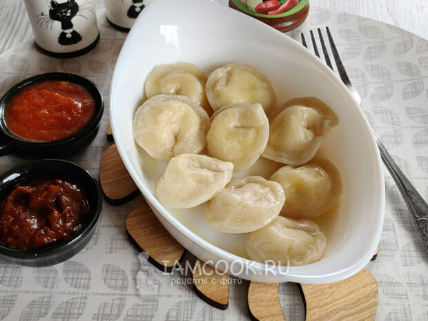 Пельмени с сулугуни, рецепт с фото