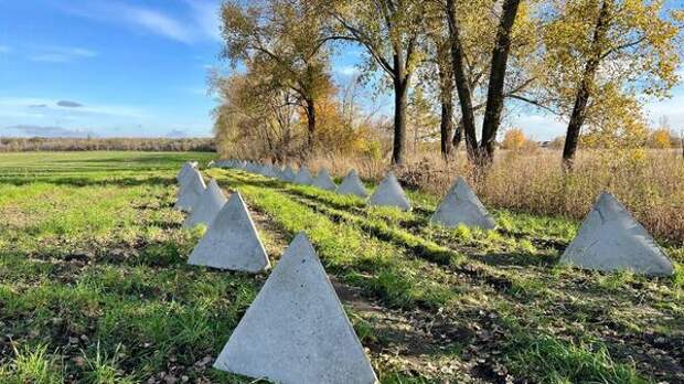 Противотанковые заграждения в Белгородской области