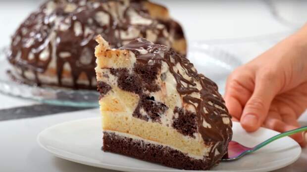 Нереально вкусный торт «Кучерявый мальчик». Рецепт за 30 минут без миксера.