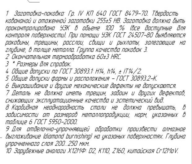 Комментарии к чертежу на форуме: