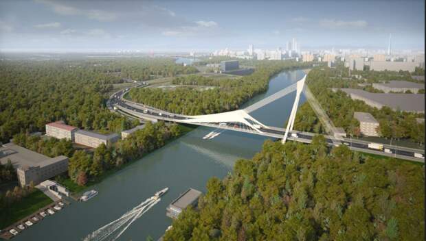 Четыре вантовых моста в Мневниковской пойме сдадут до конца 2026 года