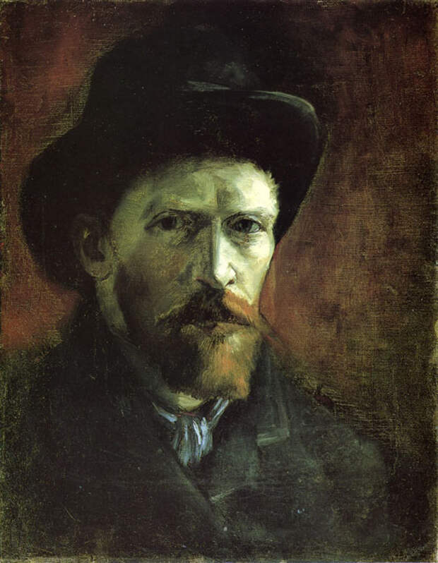 Автопортрет в темной фетровой шляпе ::  Ван Гог