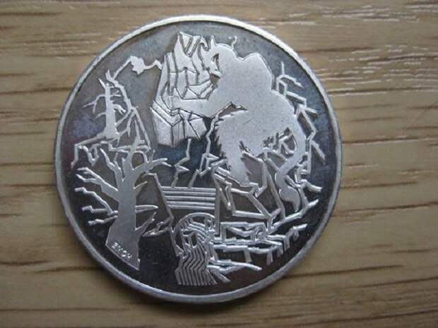 Памятная монета 20 франков 1994. Дьявольский мост (Швейцария) 