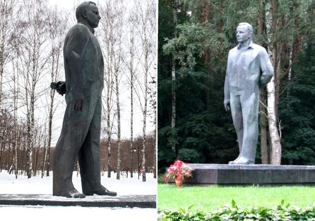 Памятник Ю. Гагарину в Звëздном городке