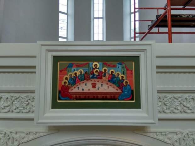 Работы в храме святого Андрея Боголюбского на Волжском. Фото предоставлено храмом