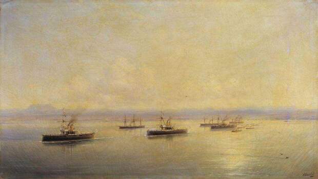 Флот в виду Севастополя. 1890 - Айвазовский Иван Константинович