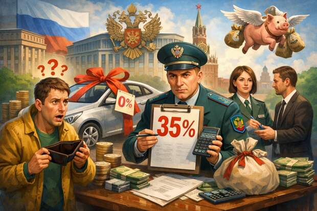 Сюрприз от ФНС РФ-налог 35% за льготный автокредит