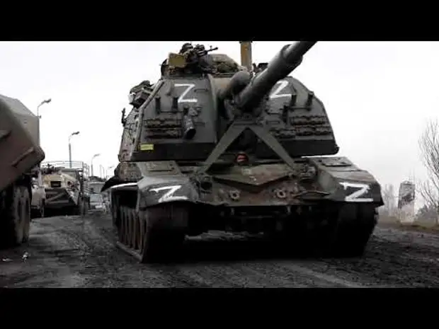 Царица войны — артиллерия Армии России на марше по Украине на Киев (ВИДЕО)