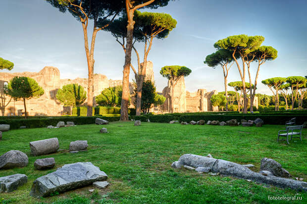 Прогулки по Античным баням в Риме 