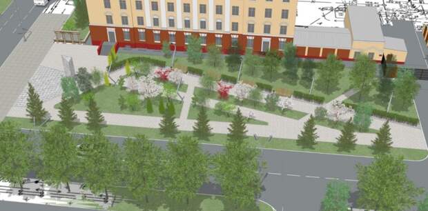 Стало известно, как будет выглядеть сквер около АГМУ в Барнауле