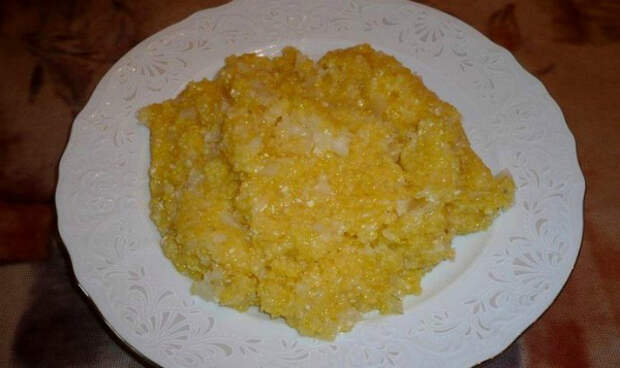 Кукурузная каша с цветной капустой