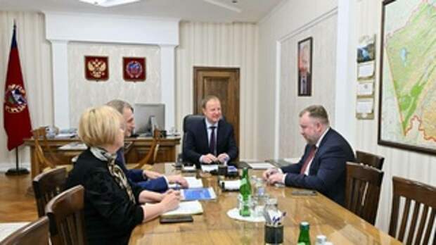 Виктор Томенко встретился с Иваном Пановым / Фото из канала Виктора Томенко в Telegram