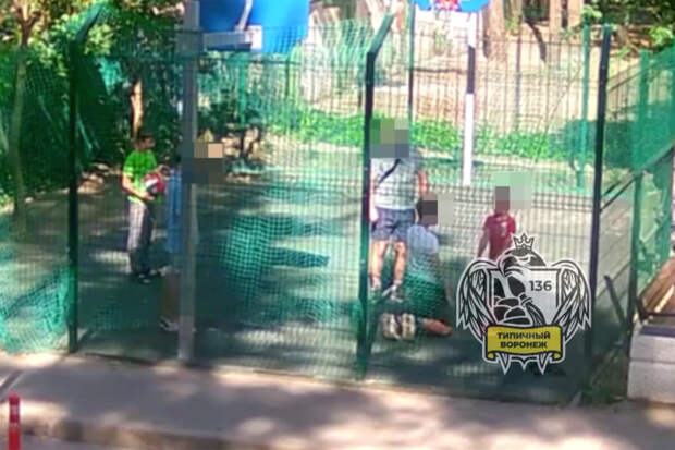 В Воронеже мужчина вышел на детскую площадку и заставил сына избить детей
