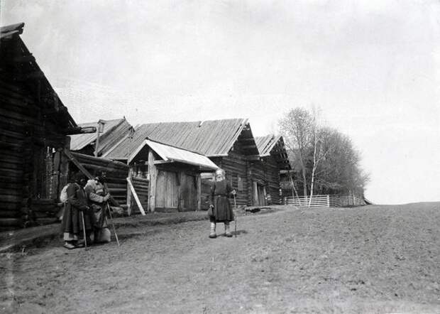 Русская деревня начала XX века на старых фотографиях.