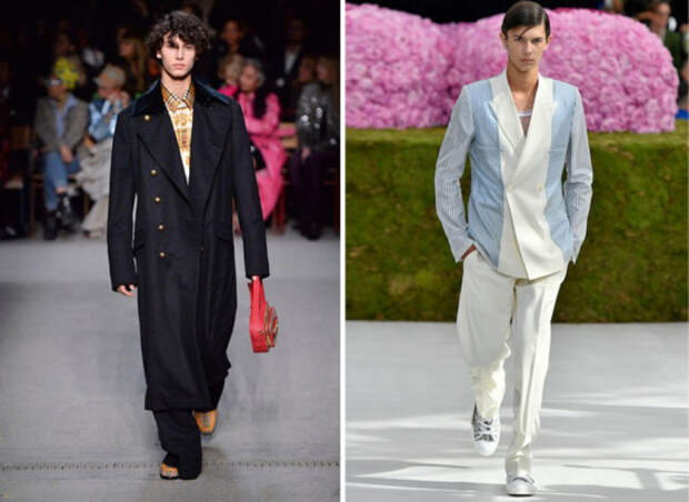 Принц Датский на показе Burberry FW 2018 год. \ Принц Датский на шоу Dior Homme SS 2019 год.