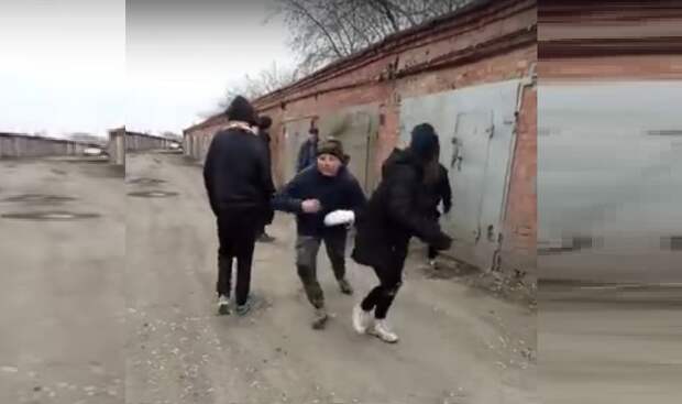 Нападение пенсионера на школу. Подростки закидали камнями. Избиение пенсионера в Нижнем Новгороде.