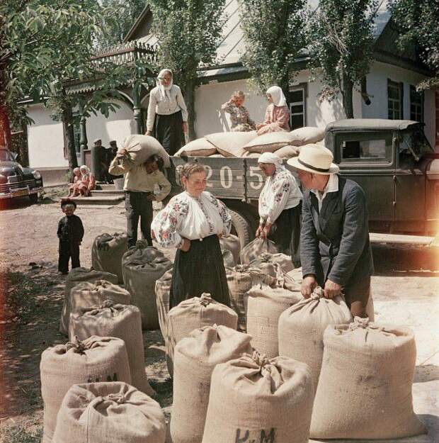 1950-е в цветных фотографиях 50-е года, фото, CCCP