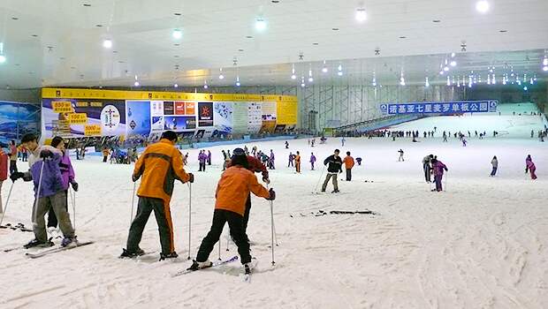 Крытые горнолыжный комплекс в Китае LongZhu Hokkaido Indoor Snow