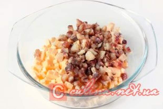 Вкусный салат с сельдью