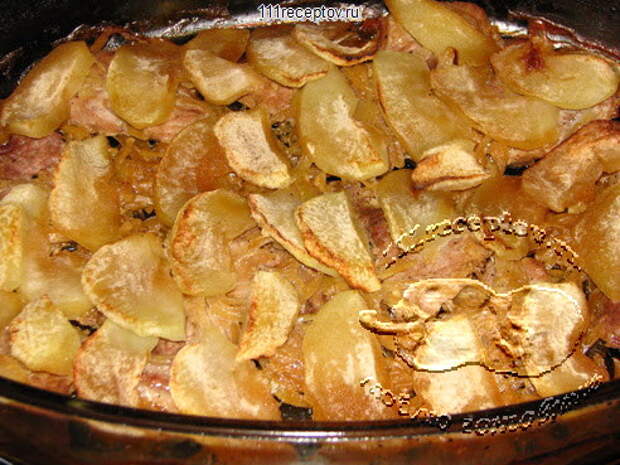 Жаркое с яблоками