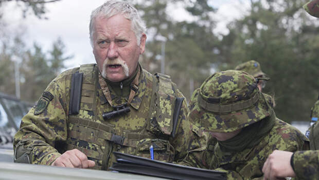 Солдаты эстонской армии во время учений Siil-2018