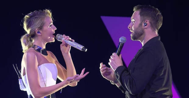 Полина Гагарина спела дуэтом с победителем Евровидения Монсом Сельмерлевым
