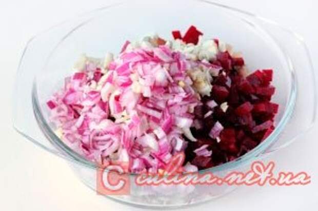 Вкусный салат с сельдью