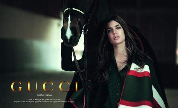 Шарлотта Казигари в рекламной кампании Gucci.