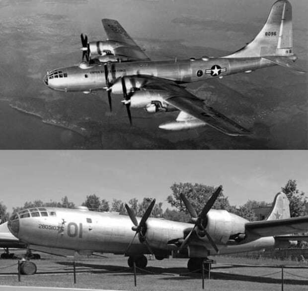 Ту-4, 1945 год — Boeing B-29, 1941 год