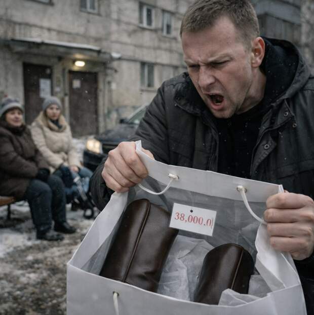 — Ты зачем притащила эти сапоги?! У твоей сестры долги по уши!