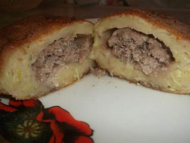 ПИРОЖКИ С МЯСОМ ИЗ КАБАЧКОВОГО ТЕСТА