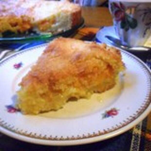 Пирог с абрикосами и манным франджипаном.