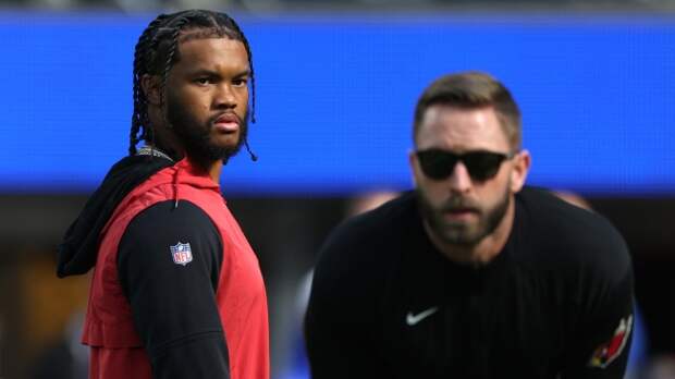 Kyler Murray and Cardinals head coach Jonathan Gannon