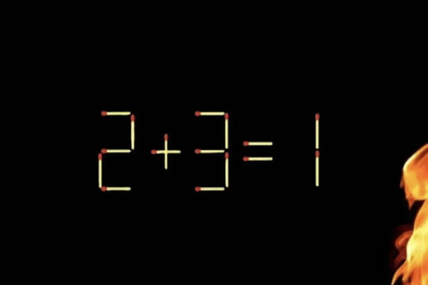 Головоломка для сообразительных: исправьте пример, переложив одну спичку