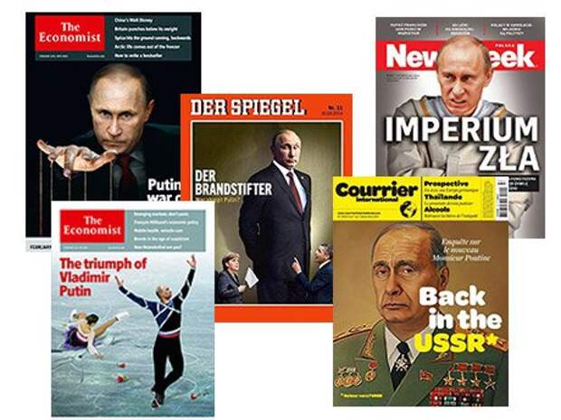 Владимир Путин - один из любимых персонажей обложек западных журналов