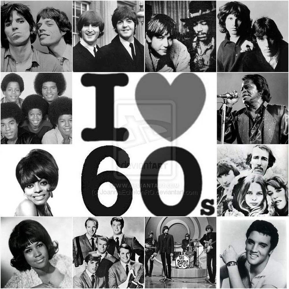 Музыка 60. 1960 Рок коллаж. 60 Музыка стиль. 60s Music. 60s.