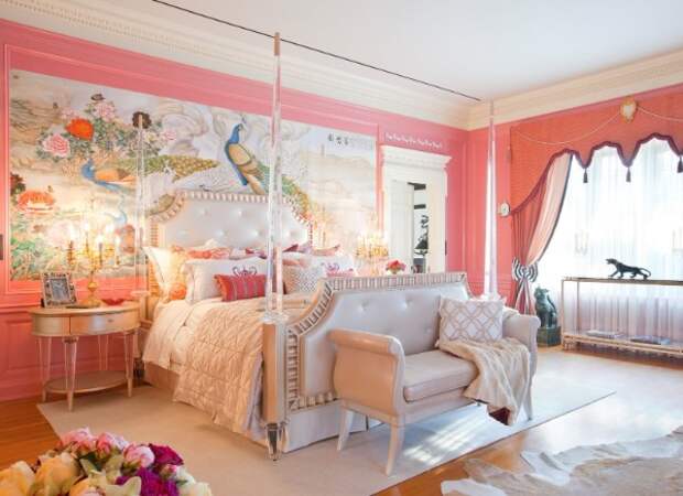 роскошный интерьер детской спальни для девочки в классическом стиле