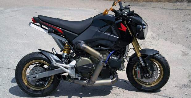 Заряженная версия японского мотоцикла Honda Grom