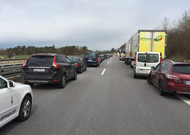Как это делается в Германии дорога, пробка