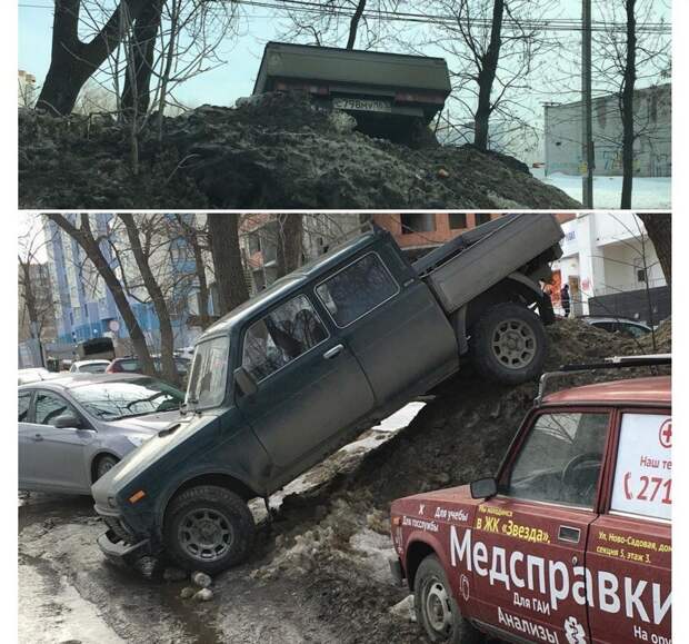 Суровость здешних автомобилистов зашкаливает  прикол, россия, самара, юмор