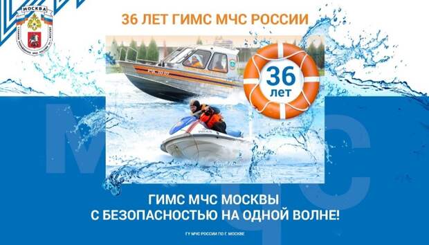 Государственной инспекции по маломерным судам МЧС России – 36 лет. Фото: МЧС г.Москвы