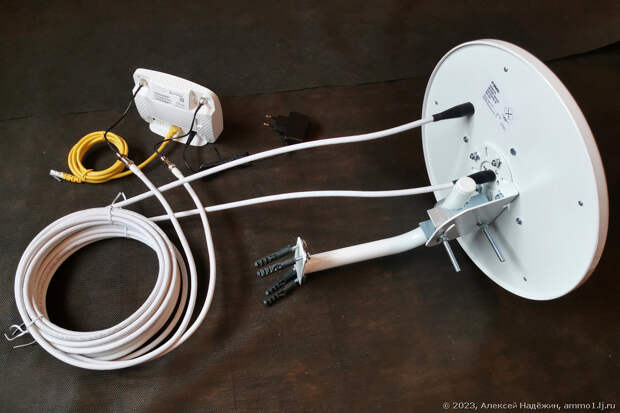 Обзор: РЭМО BAS-2377 - комплект дачного интернета с круглой внешней антенной