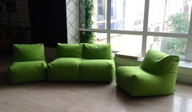 Бескаркасные диваны: особенности, разновидности, цвета (41 фото)