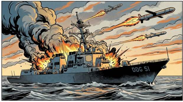 КСИР заявил об ударе по кораблю ВМС США с ракетами Tomahawk