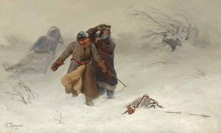 К. А. Трутовский, «Пурга», 1887 г.