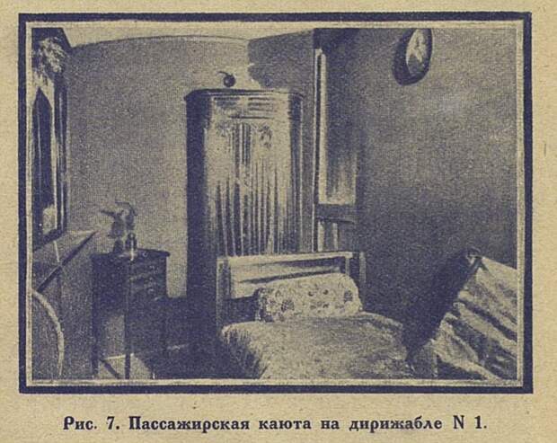 Пассажирская каюта дирижабля 
